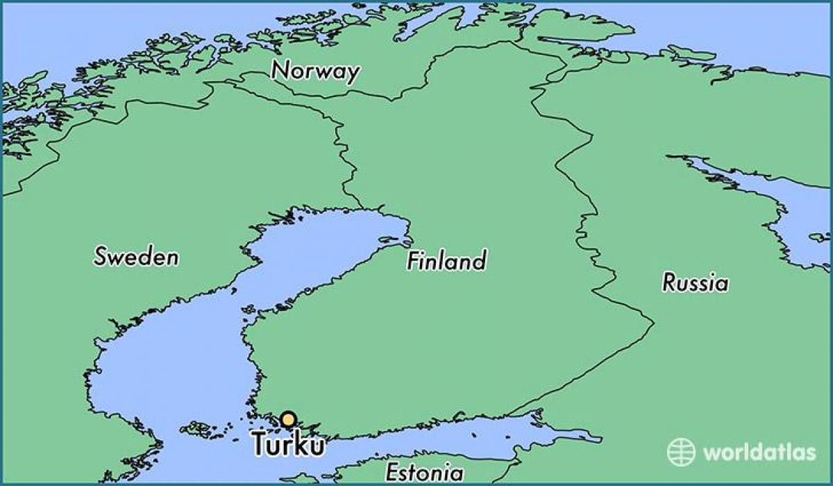 Карта Турку Финляндия