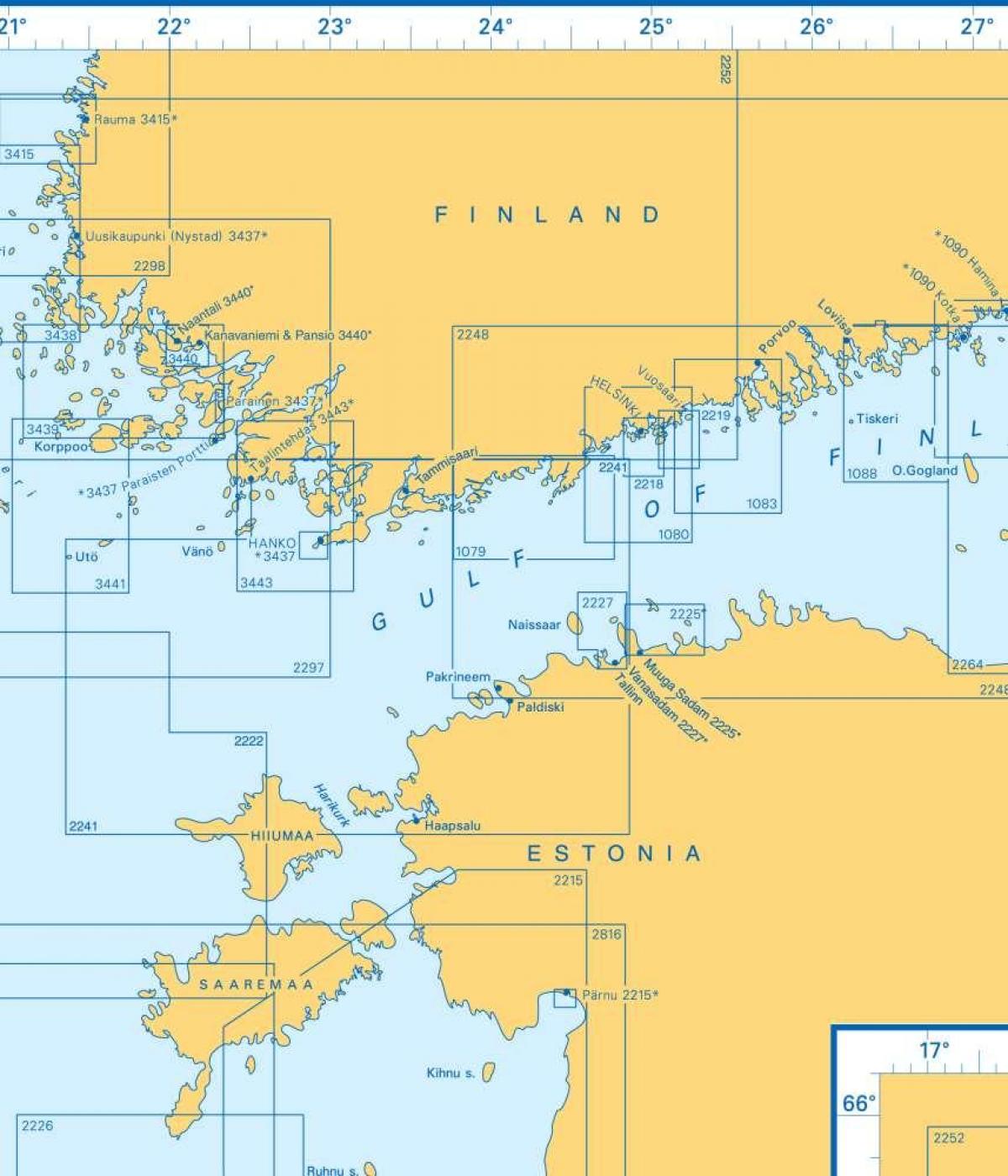 Карта Финского залива 
