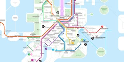 Карта Финляндии метро