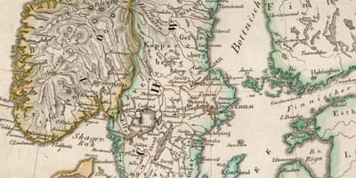 Карта старая Финляндия